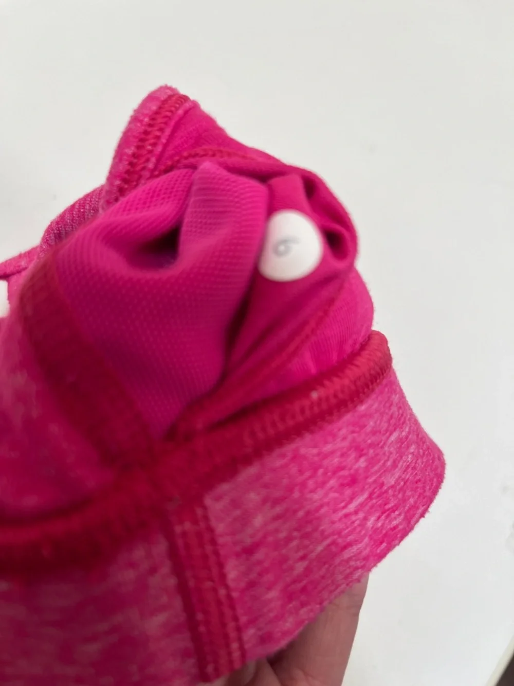 lululemon athletica Heathered Hot Pink Strappy Sports Bra